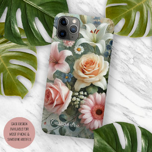 Klassische Chic-Rosen Fine Art Botanische Malerei Case-Mate iPhone Hülle