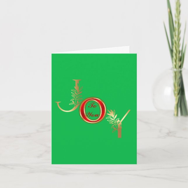 Klassische Christliche Weihnachtsfreude für Sie Feiertagskarte (Vorderseite)