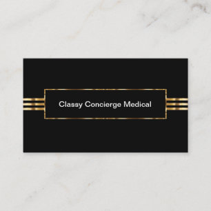 Klassische Concierge Medical Business Cards Visitenkarte
