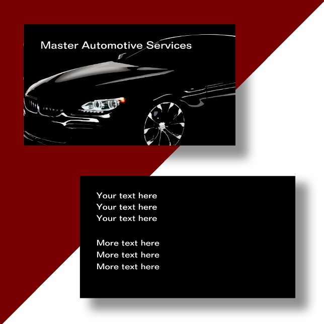 Klassische Coole Kfz-Visitenkarten Visitenkarte (Von Creator hochgeladen)