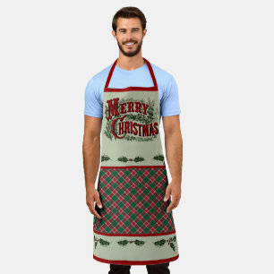 Klassische Country "Frohe Weihnachten" Schürze