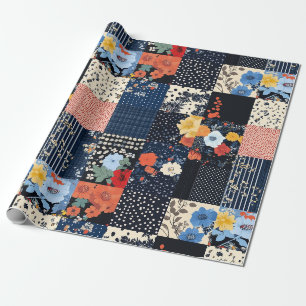 Klassische Country-Patchworkdecke - Kräftige Botan Geschenkpapier