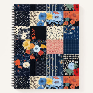 Klassische Country-Patchworkdecke - Kräftige Botan Notizbuch