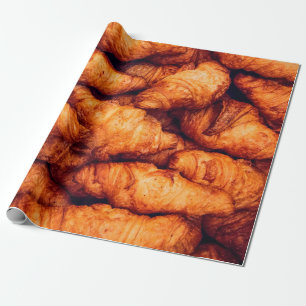 Klassische Croissants, Topansicht Geschenkpapier