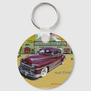 Klassische Cruisin Autos Desoto 1948 Schlüsselanhänger