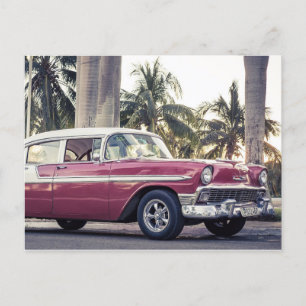 Klassische Cuba-Auto-Postkarte Postkarte