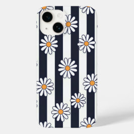 Klassische Daisy Stripes Case-Mate iPhone 14 Hülle
