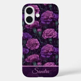 Klassische Damenaccessoires Nelke Blumen individue iPhone 16 Hülle