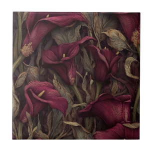 Klassische dekorative Kalla-Lilien-Fliese für das Fliese