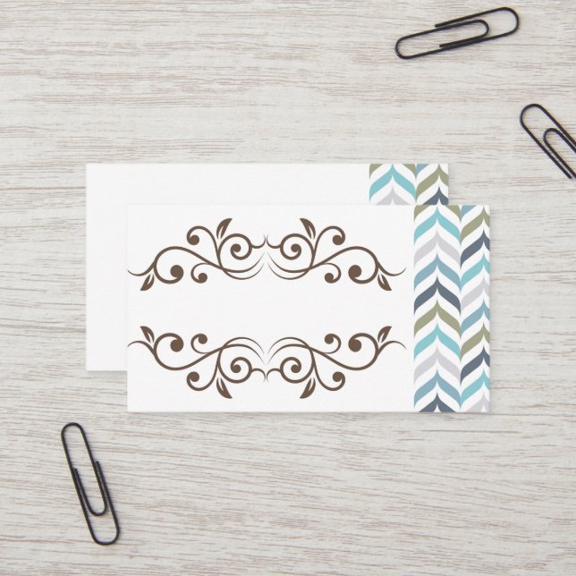 Klassische Design-Visitenkarten Visitenkarte (Vorderseite/Rückseite Beispiel)