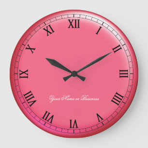 Klassische dimensionale römische Ziffern-Uhr Große Wanduhr