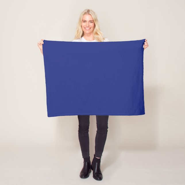 Klassische Dunkelblaue Akzent-Fleece-Decke Fleecedecke (Beispiel)