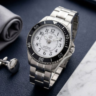 Klassische Edelstahl-Sportuhr Armbanduhr