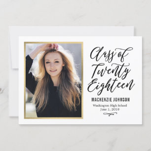 Klassische, EDITABLE-FARBE-Abschluss-Karte Ankündigung