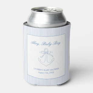 Klassische einfache Ahoy Baby Boy nautische Dusche Dosenkühler