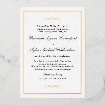 Klassische einfache elegante Hochzeit