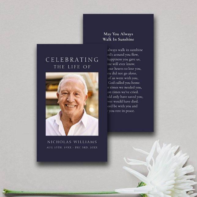 Klassische Einfache Gedenkkarte (Von Creator hochgeladen)