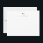 Klassische einfache moderne Monogramm-Erstnotiskar Einladung<br><div class="desc">Das Design zeichnet sich durch einen personalisierten Monogramm-Initial und Namen in einem einfachen und modernen typografischen Schriftart aus.</div>