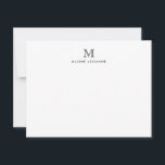 Klassische einfache moderne Monogramm-Erstnotiskar Einladung<br><div class="desc">Das Design zeichnet sich durch einen personalisierten Monogramm-Initial und Namen in einem einfachen und modernen typografischen Schriftart aus.</div>