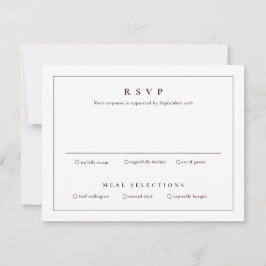 Klassische, einfache Sauberkeit Elegante Hochzeit Einladung