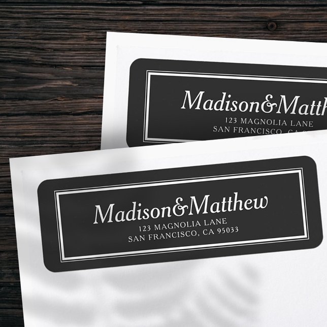 Klassische einfache Typografie-Hochzeitstil-Rückse (Von Creator hochgeladen)