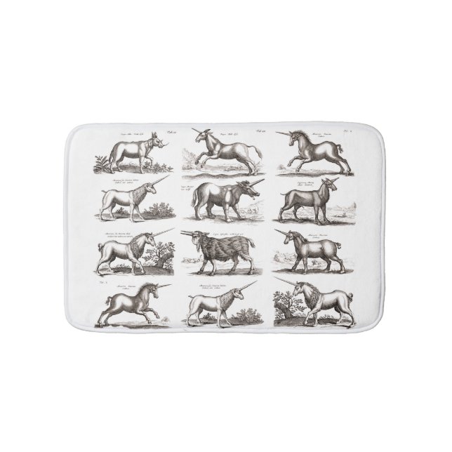 Klassische Einhorn Antike Mythische Magische Kreat Badematte (Vorderseite)