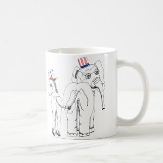Klassische Elefant-u. Esel-Tasse Kaffeetasse