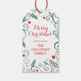 Klassische Elegance Personalisierte Weihnachtsgesc Geschenkanhänger