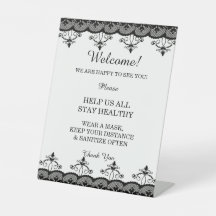 Klassische Elegant Black Lace Wedding Safety