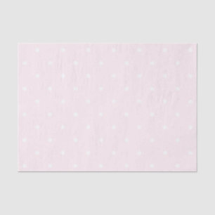 Klassische Elegant, hellrosa und weiße Polka-Punkt Seidenpapier