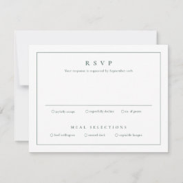 Klassische Elegante einfache Hochzeit Einladung