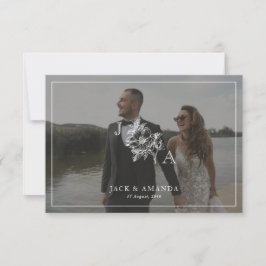 Klassische elegante Einladungs-RSVP-Karten RSVP Karte