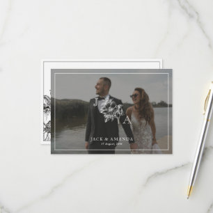 Klassische elegante Einladungs-RSVP-Karten RSVP Karte
