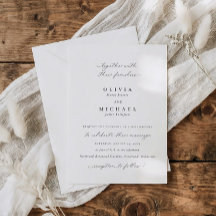 Klassische elegante Kalligrafie formale Hochzeit