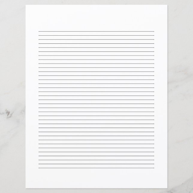 Klassische elegante Monogramm-Schrift Briefpapier (Vorderseite)