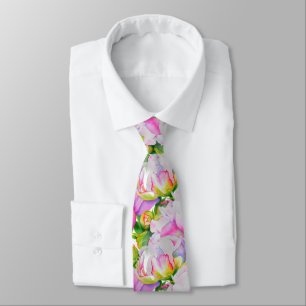 Klassische, elegante, rosafarbene, bläserne Perle Krawatte