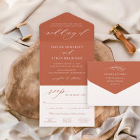 Klassische Elegante Rost Orange Hochzeit