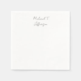 Klassische Elegante Schlicht einfach Serviette