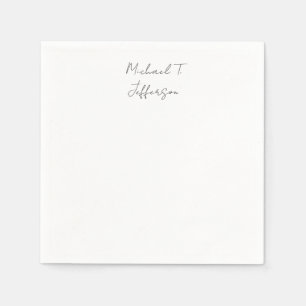 Klassische Elegante Schlicht einfach Serviette
