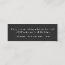 Klassische Elegante Schwarz-weiße UAWG Online Mini Visitenkarte