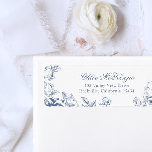 Klassische elegante staubblaue florale Hochzeit