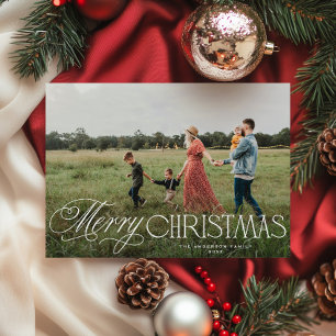 Klassische elegante Typografie Frohe Weihnachten F