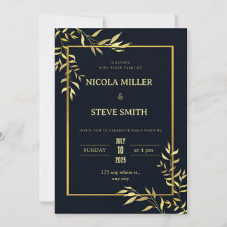 Klassische Eleganz: Hochzeiten in Navy Blue und Go Einladung