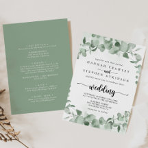 Klassische Eukalyptus-Foliage, Front & Back Weddin