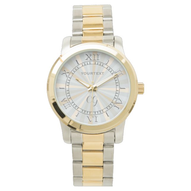 Klassische Farbtöne harmonisch kühne Drehradabwahl Armbanduhr (Vorderseite)