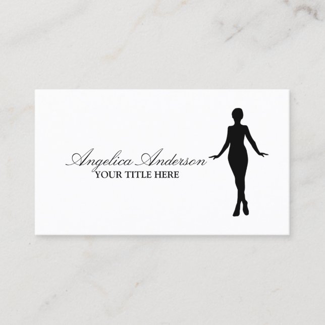 Klassische Fashion Boutique Business Card Visitenkarte (Vorderseite)