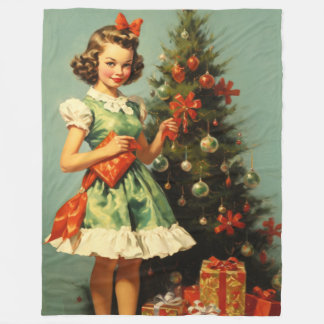 Klassische Feiern Weihnachtsblanket Fleecedecke