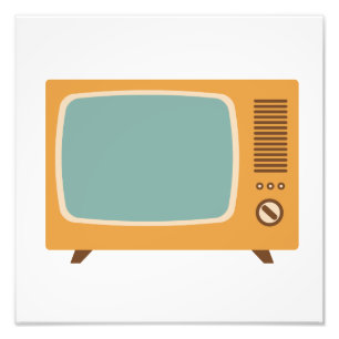Klassische FernsehSet-Grafik Fotodruck