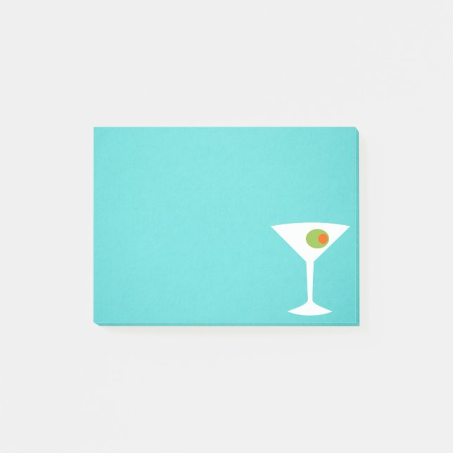 Klassische Film-Martini-Post-Itanmerkungen Post-it Klebezettel (Vorderseite)