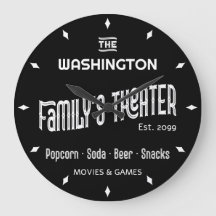 Klassische Filmtheater-Wanduhr